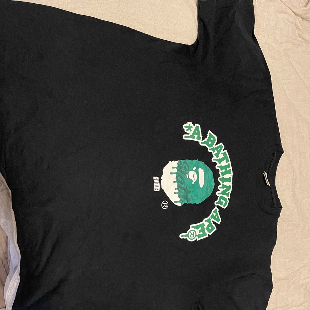 BATHING APE & GUNNA COLLAB TSHIRT!!!!! Size 2xl Black Green